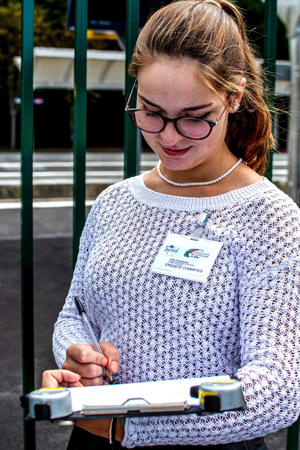 Enquêtrice Symbial sur le terrain