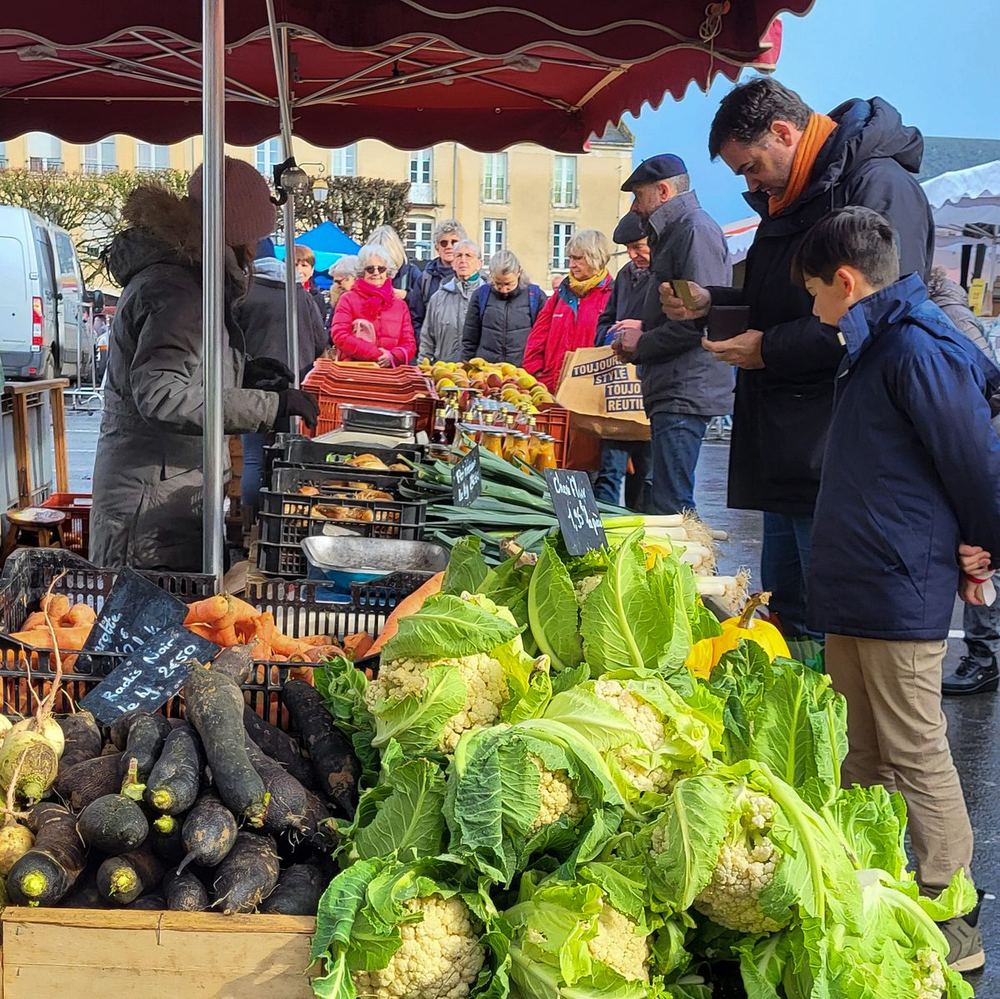 Étal de marché
